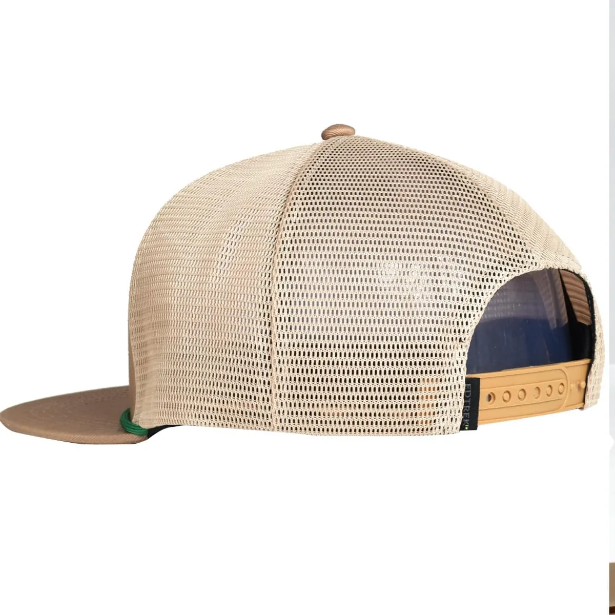 EDTREK Outdoorsman Pro Trucker Breathable Mesh Performance Cap - Flat Brim Snapback Hat
