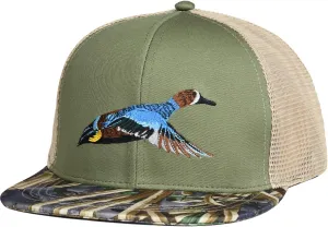 EDTREK Outdoorsman Pro Trucker Breathable Mesh Performance Cap - Flat Brim Snapback Hat