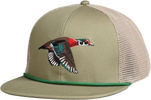 EDTREK Outdoorsman Pro Trucker Breathable Mesh Performance Cap - Flat Brim Snapback Hat