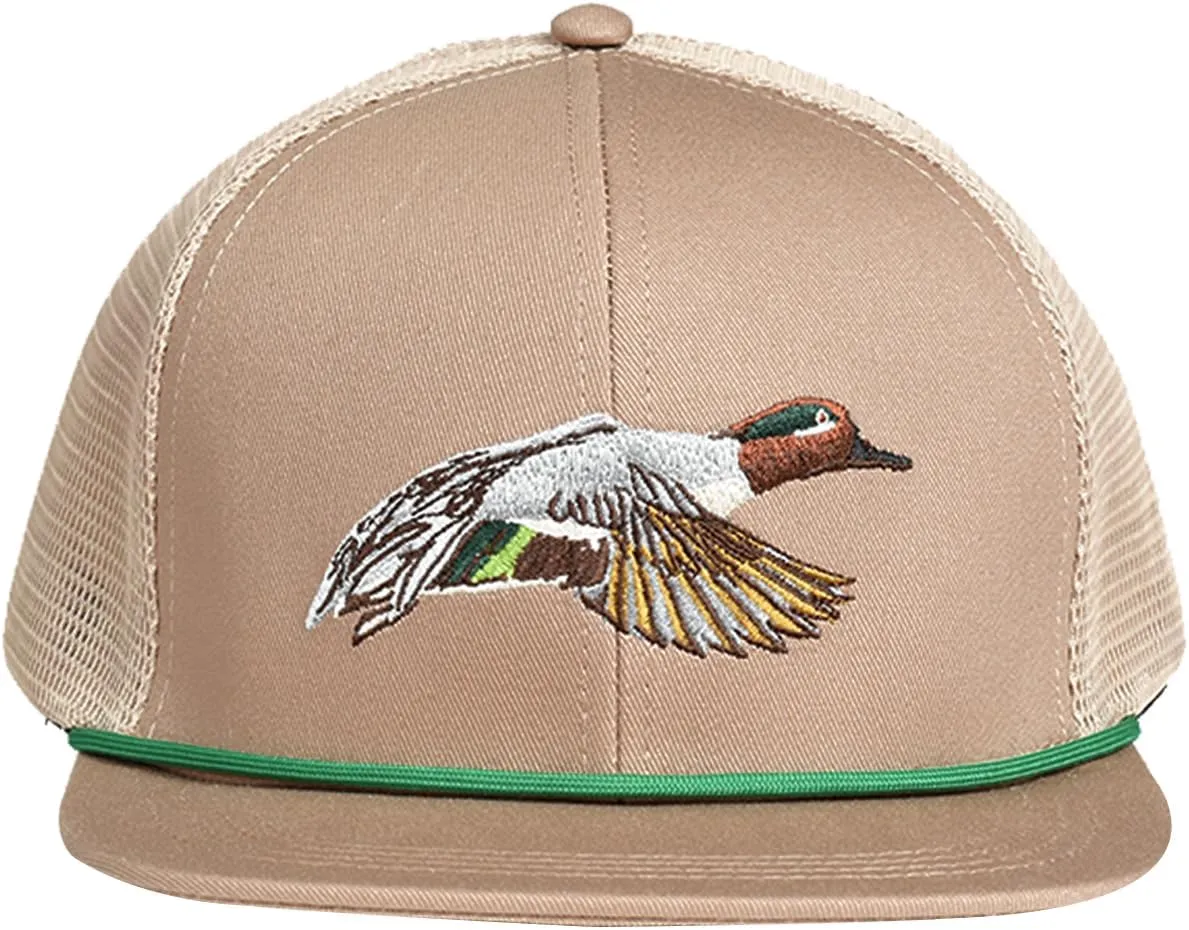 EDTREK Outdoorsman Pro Trucker Breathable Mesh Performance Cap - Flat Brim Snapback Hat
