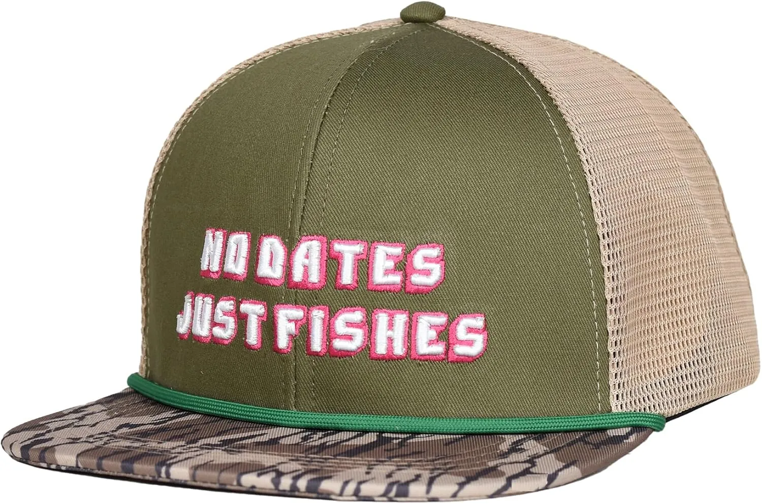 EDTREK Outdoorsman Pro Trucker Breathable Mesh Performance Cap - Flat Brim Snapback Hat