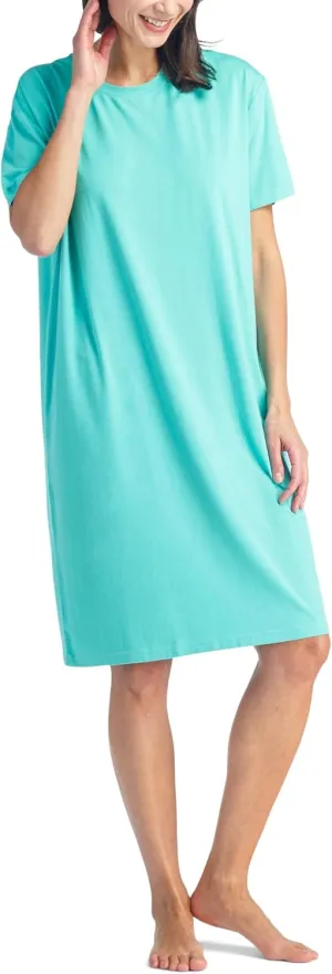 Fishers Finery Women's EcoFabric Crew Neck Sleep Tee; Short Sleeve; Relaxed Fit