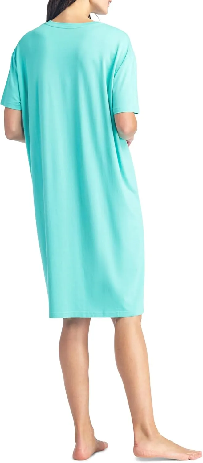 Fishers Finery Women's EcoFabric Crew Neck Sleep Tee; Short Sleeve; Relaxed Fit