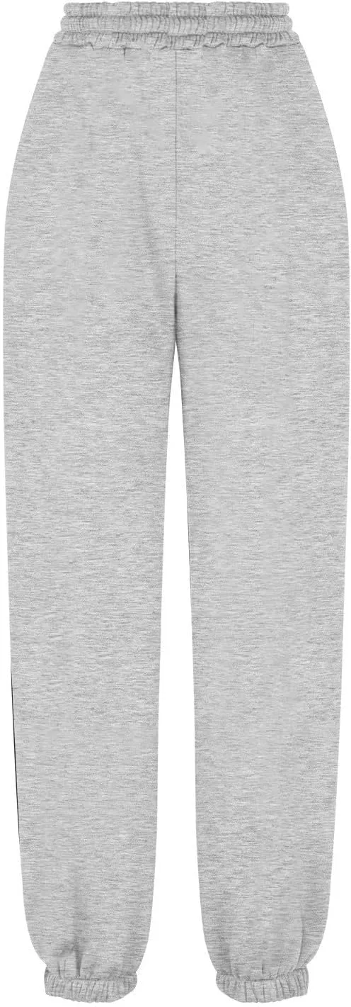 Fleece Lined Sweatpants Women Joggers with Pockets Loose High Waisted Sweat Pants Athletic Workout Track Pants