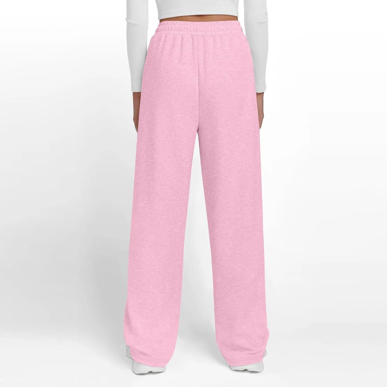 Fleece Sweatpants Women Comfy Soft High Waisted Joggers Baggy Sweatpants Athletic Elastic Waist Pants