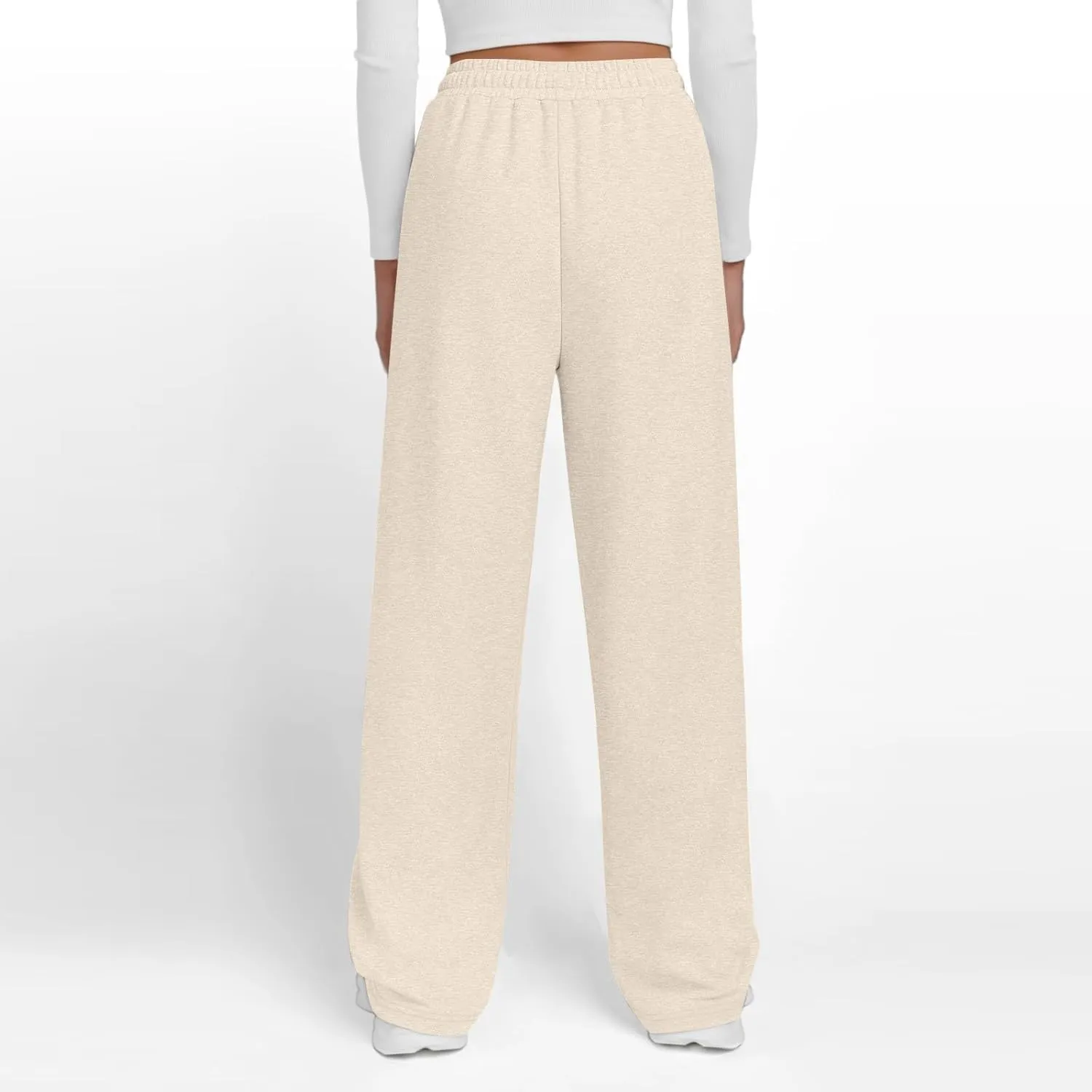 Fleece Sweatpants Women Comfy Soft High Waisted Joggers Baggy Sweatpants Athletic Elastic Waist Pants