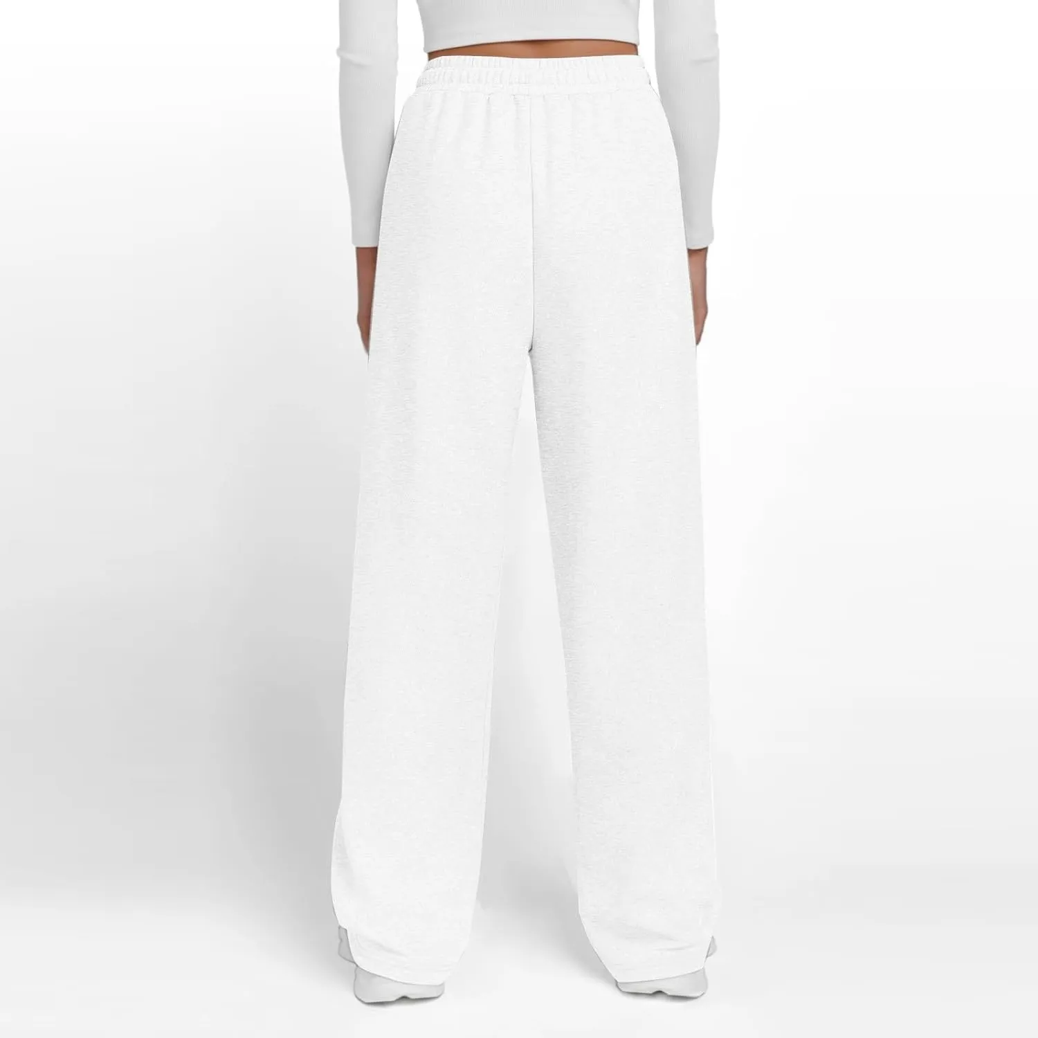 Fleece Sweatpants Women Comfy Soft High Waisted Joggers Baggy Sweatpants Athletic Elastic Waist Pants