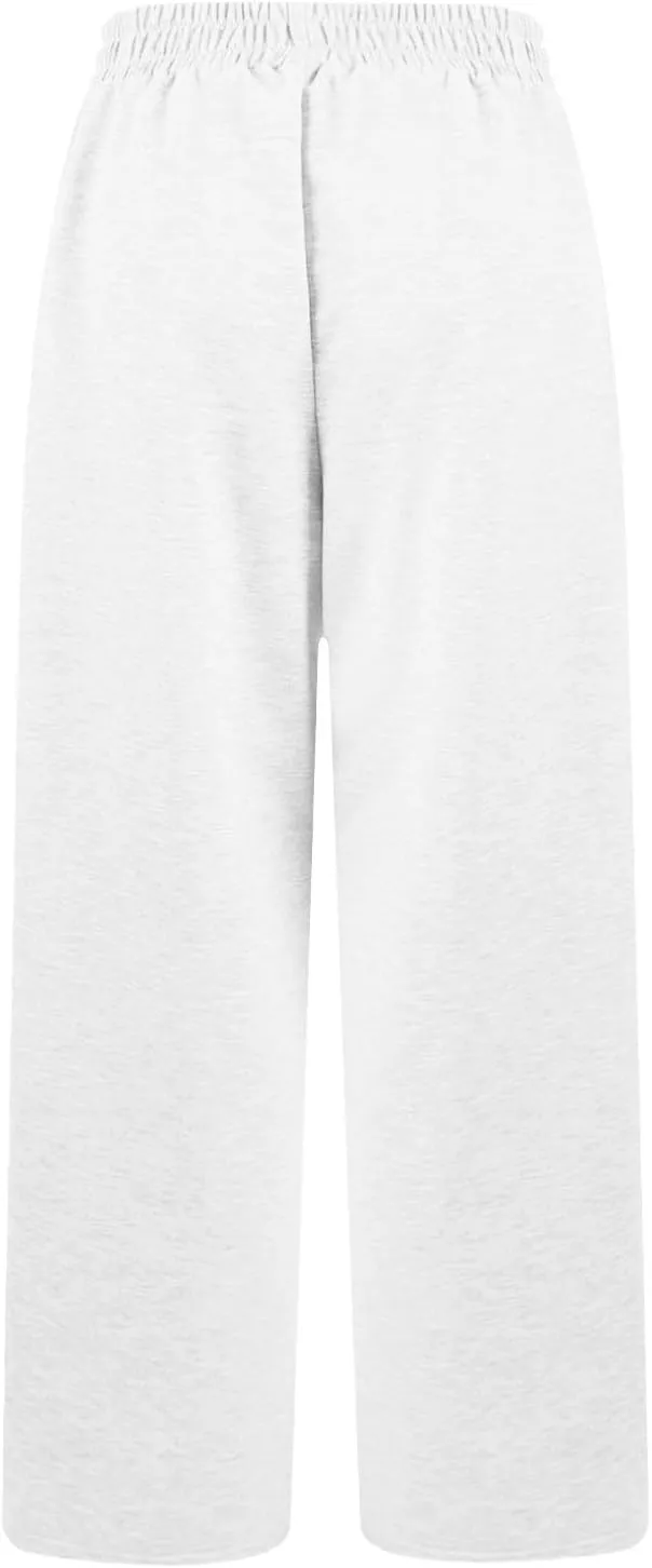 Fleece Sweatpants Women Comfy Soft High Waisted Joggers Baggy Sweatpants Athletic Elastic Waist Pants