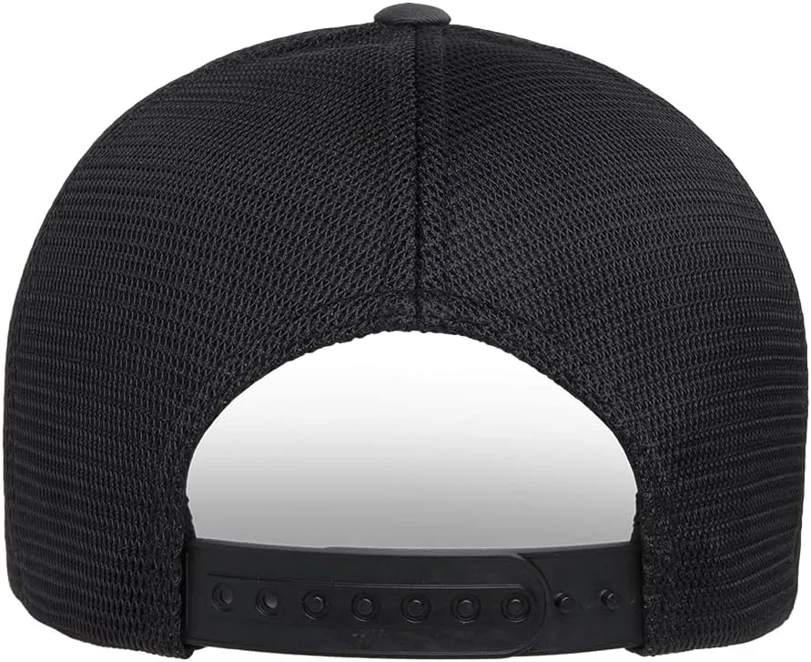 Flexfit 110M Mesh Trucker Mid-Profile Breathable Mesh Back Adjustable Snapback Cap | Bulk Pack Available