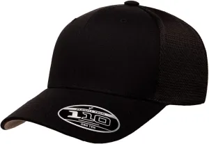 Flexfit 110M Mesh Trucker Mid-Profile Breathable Mesh Back Adjustable Snapback Cap | Bulk Pack Available