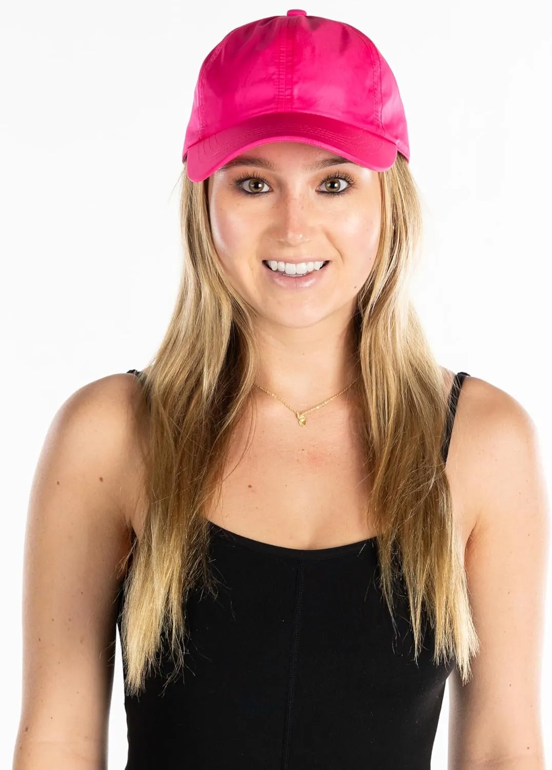 Funky Junque Women's Running Hat with Adjustable Ponytail Hole and Breathable Mesh
