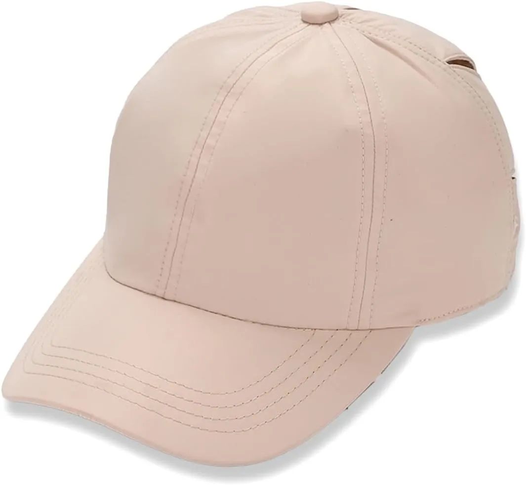 Funky Junque Women's Running Hat with Adjustable Ponytail Hole and Breathable Mesh