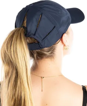 Funky Junque Women's Running Hat with Adjustable Ponytail Hole and Breathable Mesh