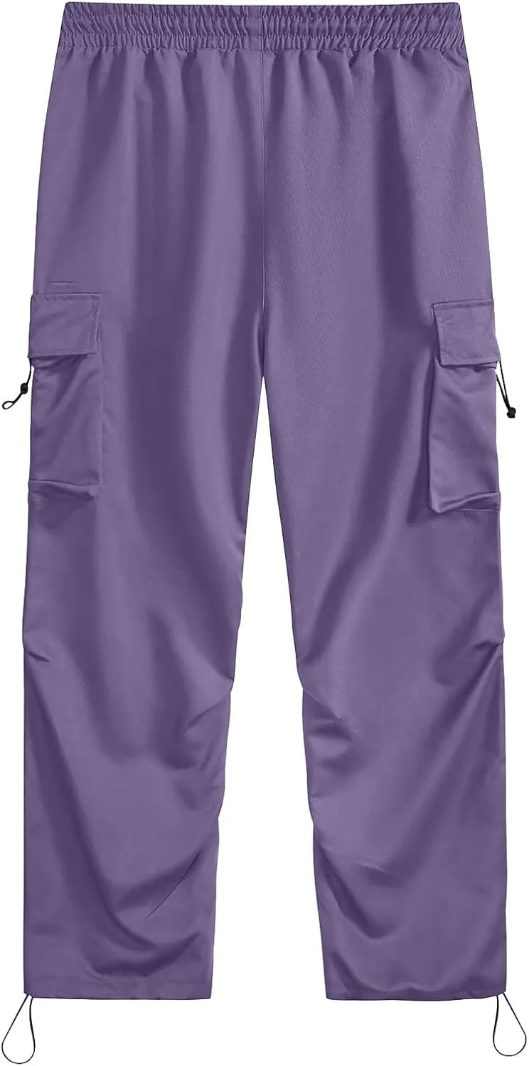 generic Men Pants Casual Summer Wide Leg Trousers Mens Cotton Linen Comfy Baggy Pants Fashoin Solid Elastic Wasit Loungewear