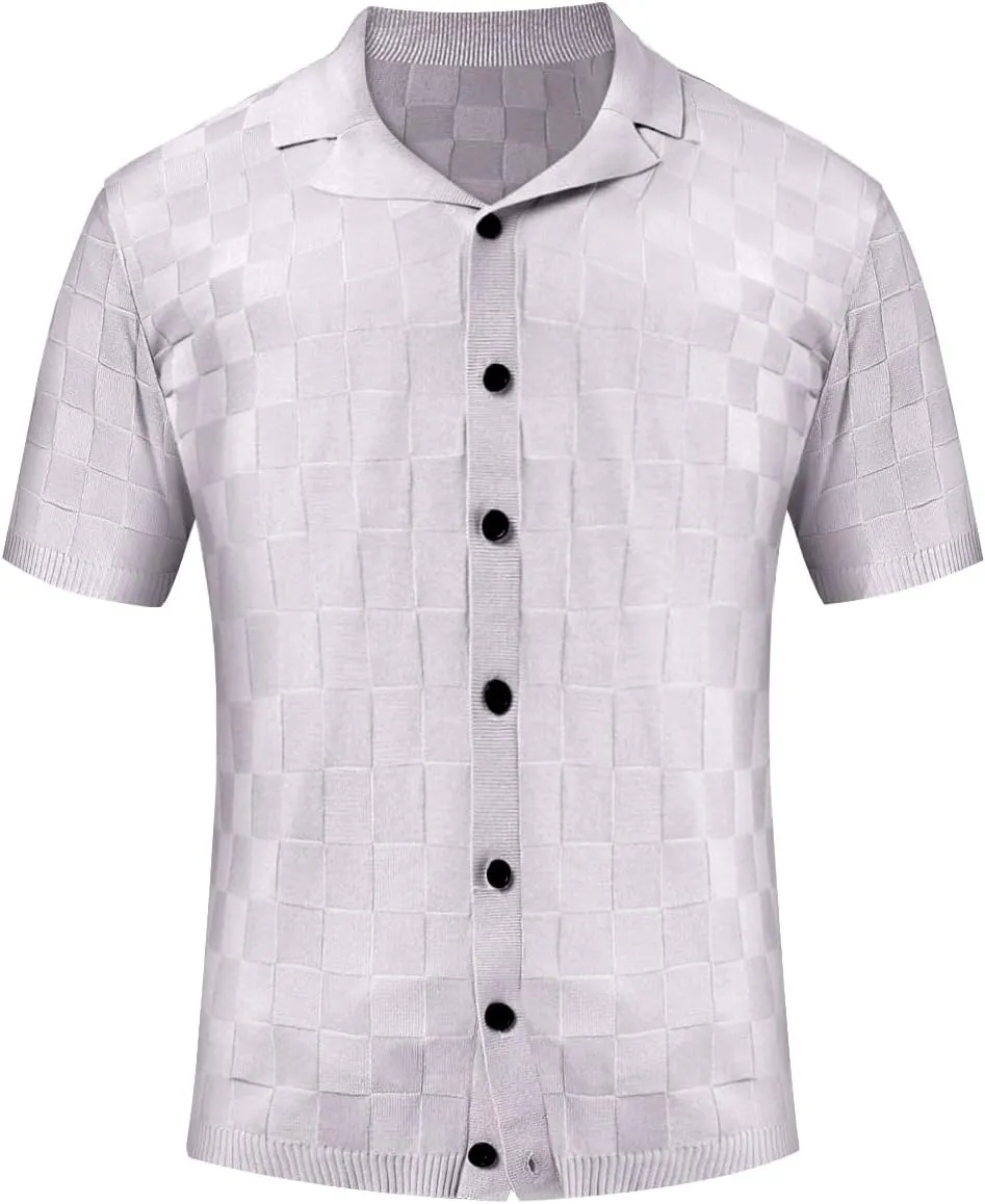 GINGTTO Men's Polo Shirts Short Sleeve Slim Fit Lightweight Knit T Shirts