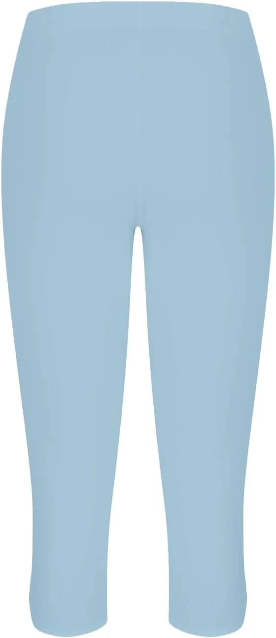 hlysgo Capri Leggings for Women 2024 Summer Lightweight Capris High Waisted Casual Workout Yoga Pants Beach Cropped Pants