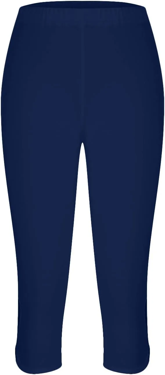 hlysgo Capri Leggings for Women 2024 Summer Lightweight Capris High Waisted Casual Workout Yoga Pants Beach Cropped Pants
