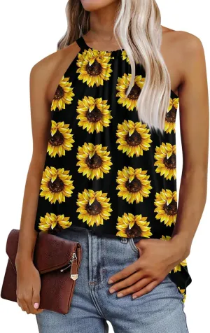 HTHLVMD Fashion Summer Plus Size Blouse for Women Loungewear Sleeveless Crewneck Camisole Women Sexy Casual Camisole