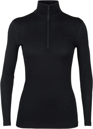 Icebreaker Merino Women's 200 Oasis Long Sleeve Thermal Cold Weather Half Zip Base Layer Top