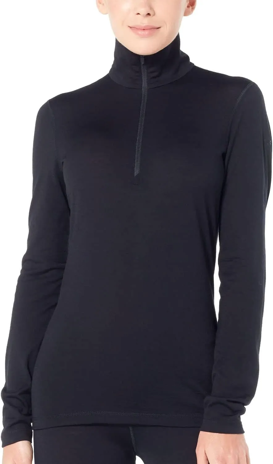 Icebreaker Merino Women's 200 Oasis Long Sleeve Thermal Cold Weather Half Zip Base Layer Top