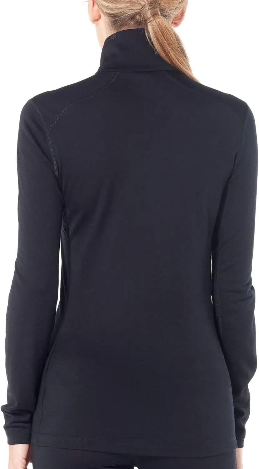 Icebreaker Merino Women's 200 Oasis Long Sleeve Thermal Cold Weather Half Zip Base Layer Top