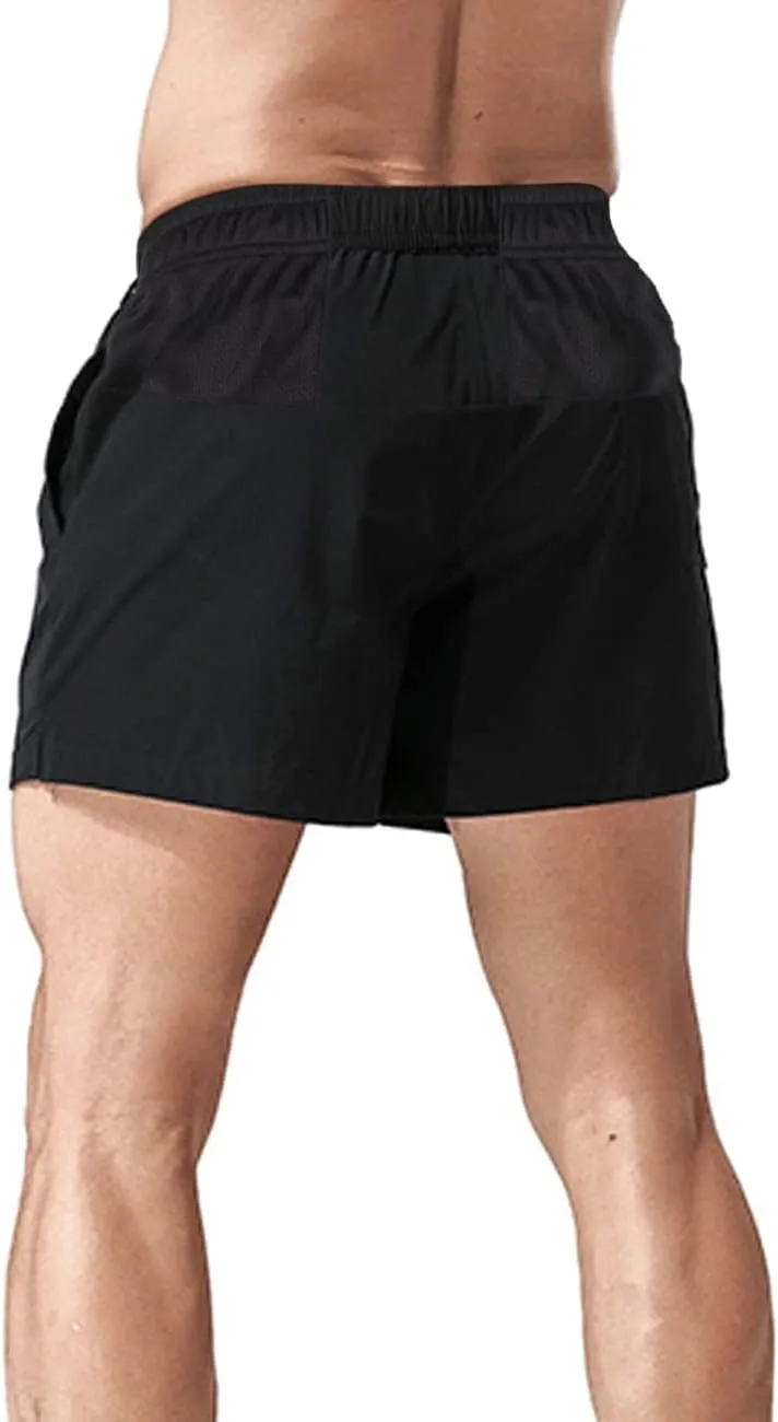 JEEING GEAR Men's Running Shorts 5 Inch Lightweight Athletic Shorts Quick Dry with Breathable Mesh Backside