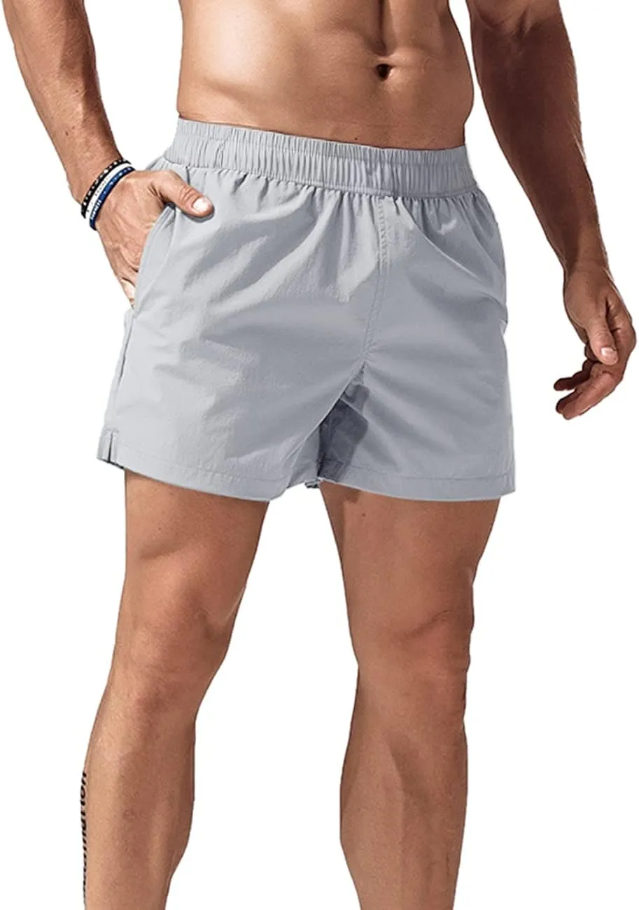 JEEING GEAR Men's Running Shorts 5 Inch Lightweight Athletic Shorts Quick Dry with Breathable Mesh Backside
