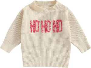 Kuriozud Toddler Baby Boy Girl Sweater Checkerboard Knit Crewneck Sweatshirt Soft Warm Fall Winter Clothes