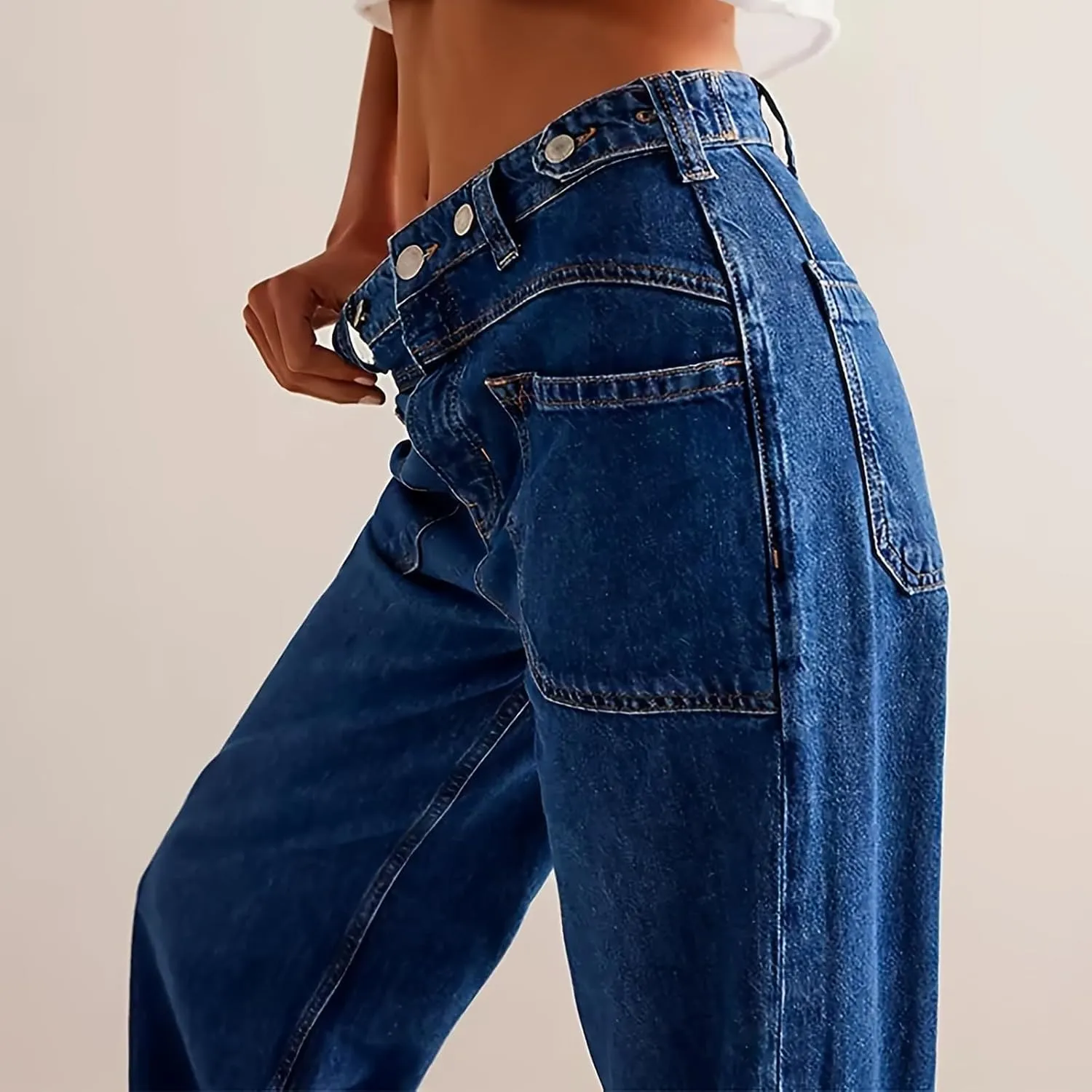 Light Miramar Sweatpants for Women Low Rise Baggy Jeans Loose Fit Boyfriend Straight Wide Leg Stretch Pants