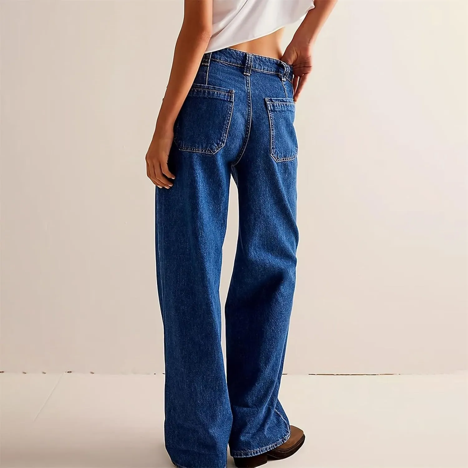Light Miramar Sweatpants for Women Low Rise Baggy Jeans Loose Fit Boyfriend Straight Wide Leg Stretch Pants