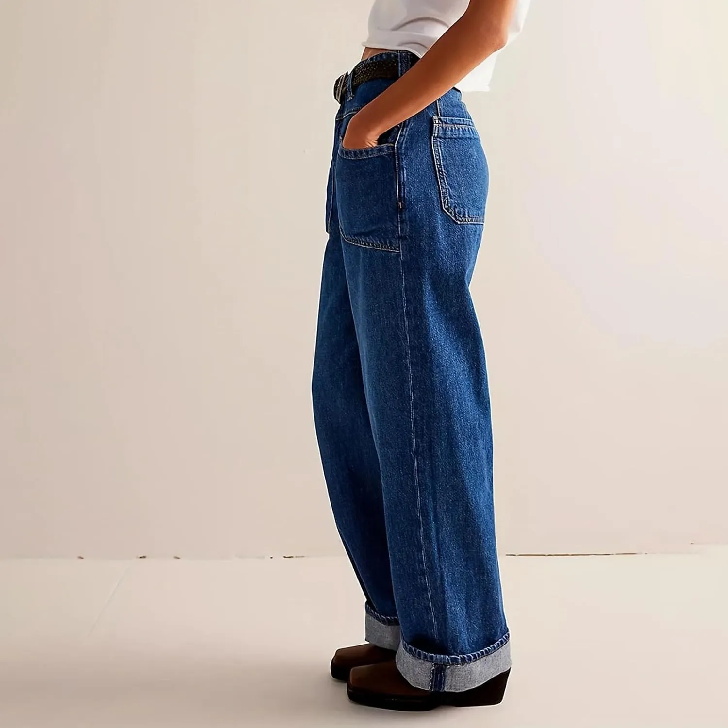 Light Miramar Sweatpants for Women Low Rise Baggy Jeans Loose Fit Boyfriend Straight Wide Leg Stretch Pants