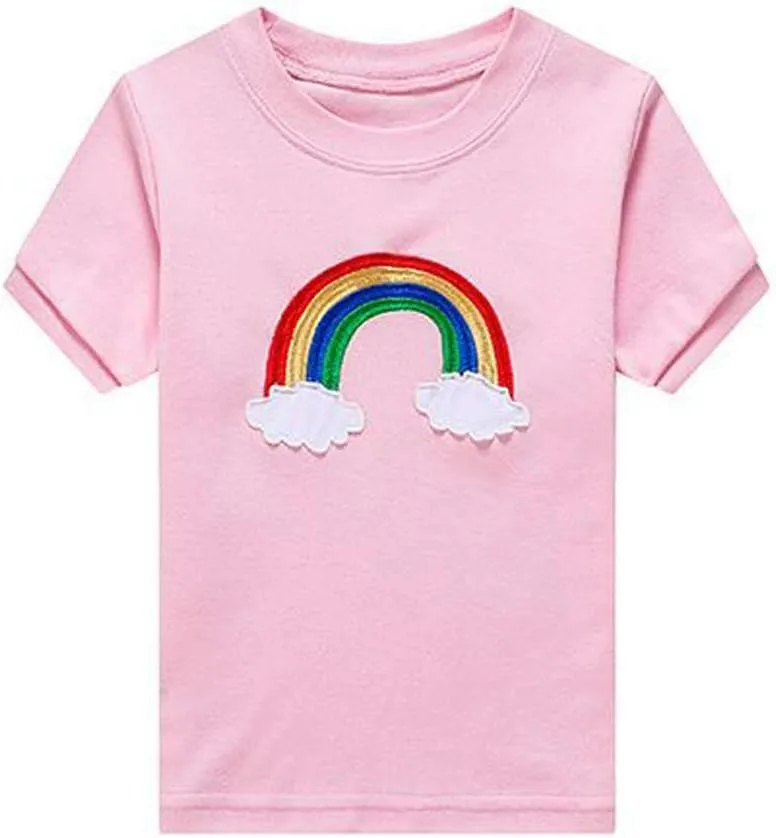 Little Hand Pajamas for Girls Dinosaur Short Sets Kids Cotton Unicorn Sleepwear Toddler Pjs Summer Clothes Shirt