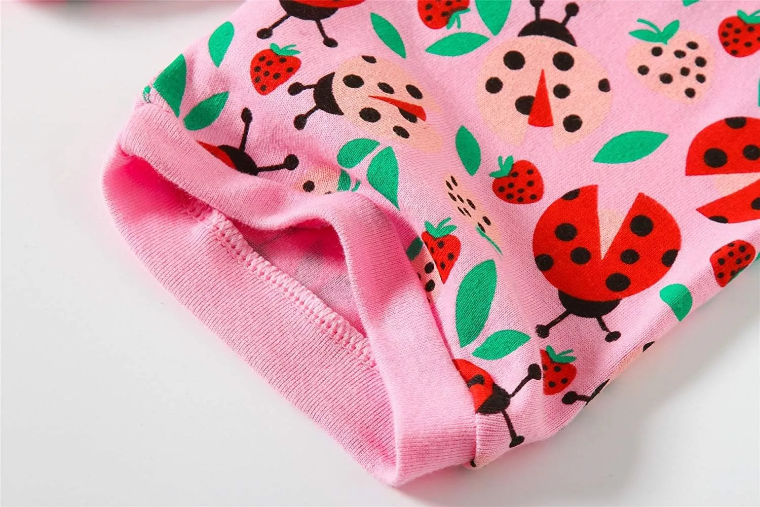 Little Hand Toddler Girls Pajamas 4 Pieces Pjs Sleepwear Summer Children Jammies Cotton Short Sets for 2-7T