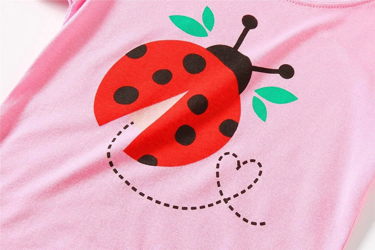 Little Hand Toddler Girls Pajamas 4 Pieces Pjs Sleepwear Summer Children Jammies Cotton Short Sets for 2-7T