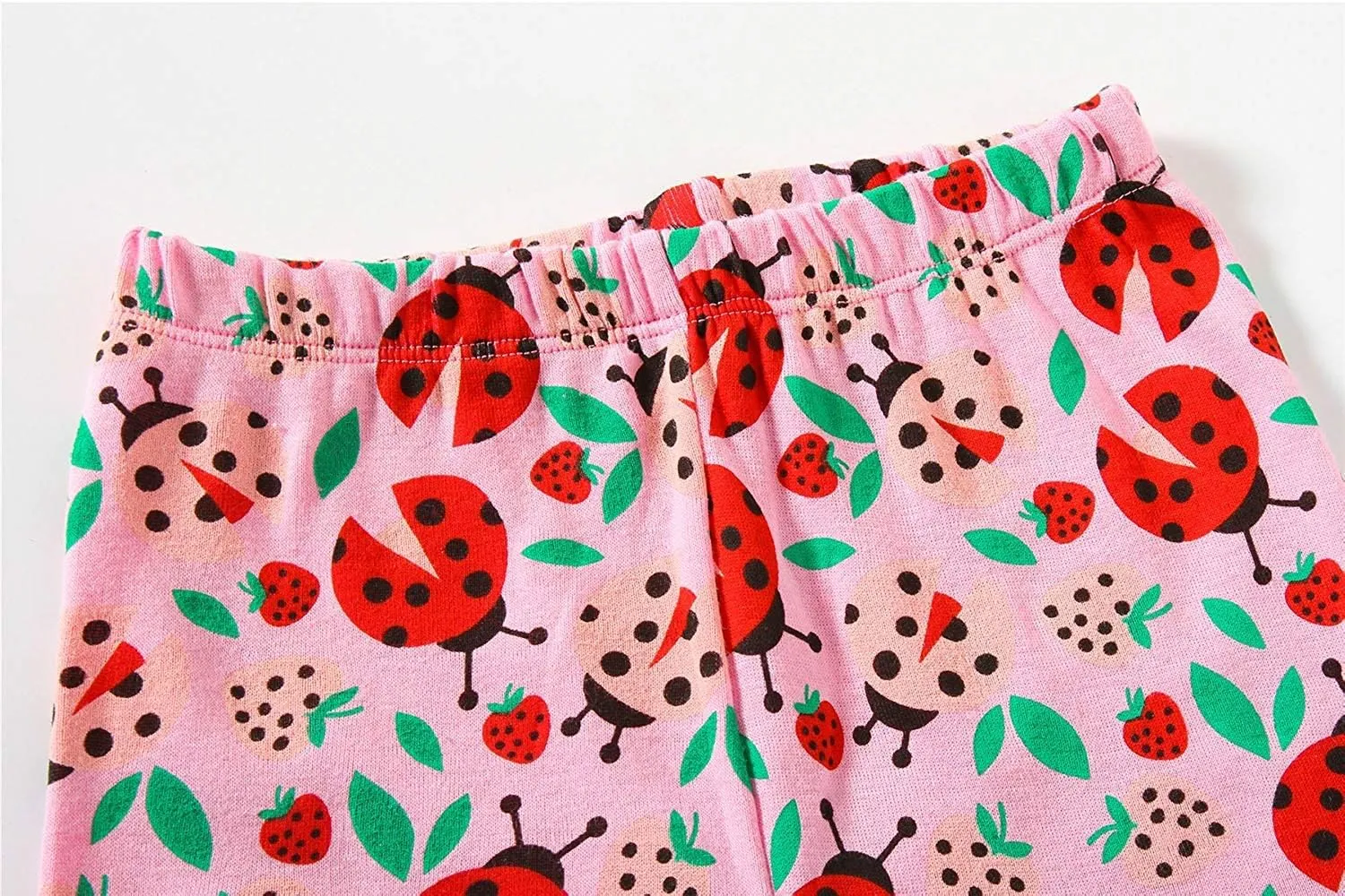 Little Hand Toddler Girls Pajamas 4 Pieces Pjs Sleepwear Summer Children Jammies Cotton Short Sets for 2-7T