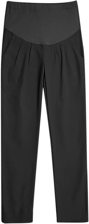 Lmdudan Women's Maternity Pants Stretchy Lounge Workout Pants 2025 Trendy Casual Loose Comfy Pregnancy Joggers with Pockets