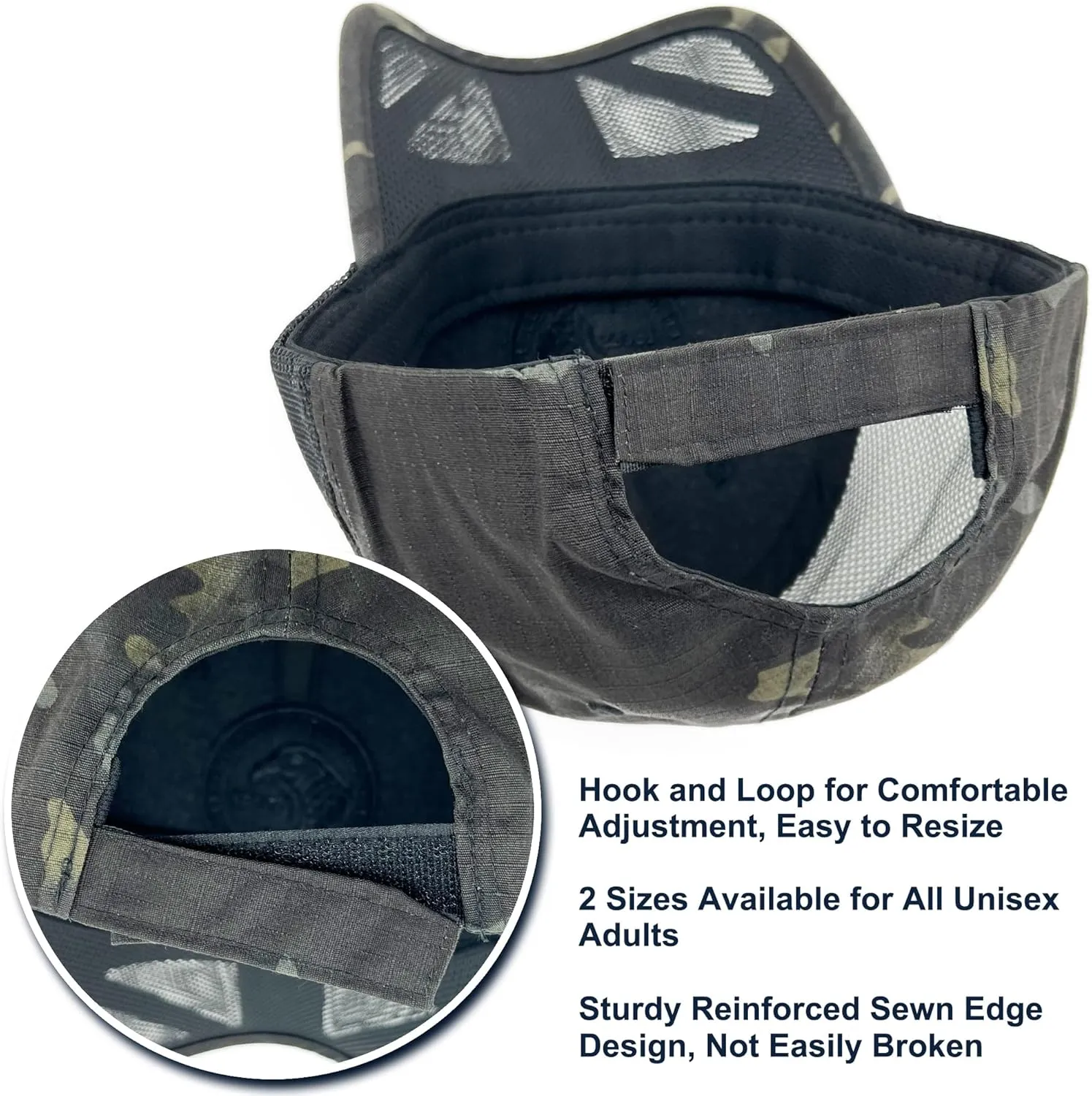 Loneshark Oversize XXL Mens Tactical Camo Baseball Caps Breathable Mesh Womens Patriotic Operator Camouflage Ball Hats