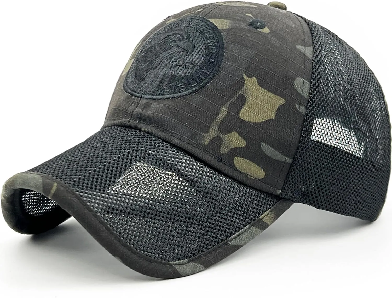 Loneshark Oversize XXL Mens Tactical Camo Baseball Caps Breathable Mesh Womens Patriotic Operator Camouflage Ball Hats
