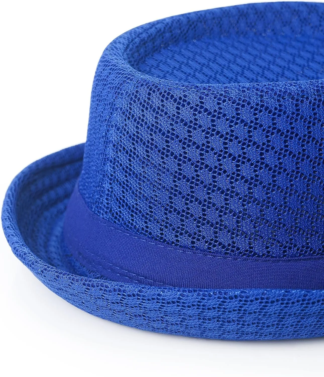 Luwint Cute Fedora Hat - Lightweight Breathable Mesh Crushable Roll Up Short Brim Bowler Derby Cap