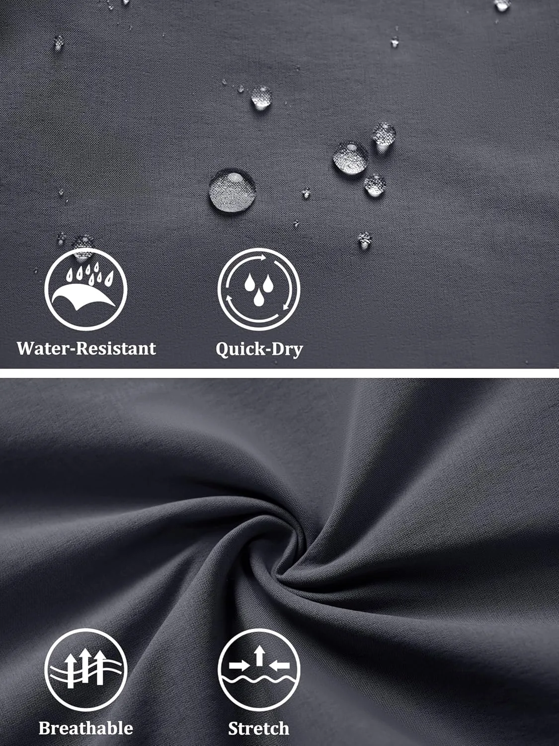 MAGCOMSEN Women's Hiking Cargo Pants Lightweight Quick Dry Water Resistant Jogger Zipper Pockets Outdoor Athletic Casual