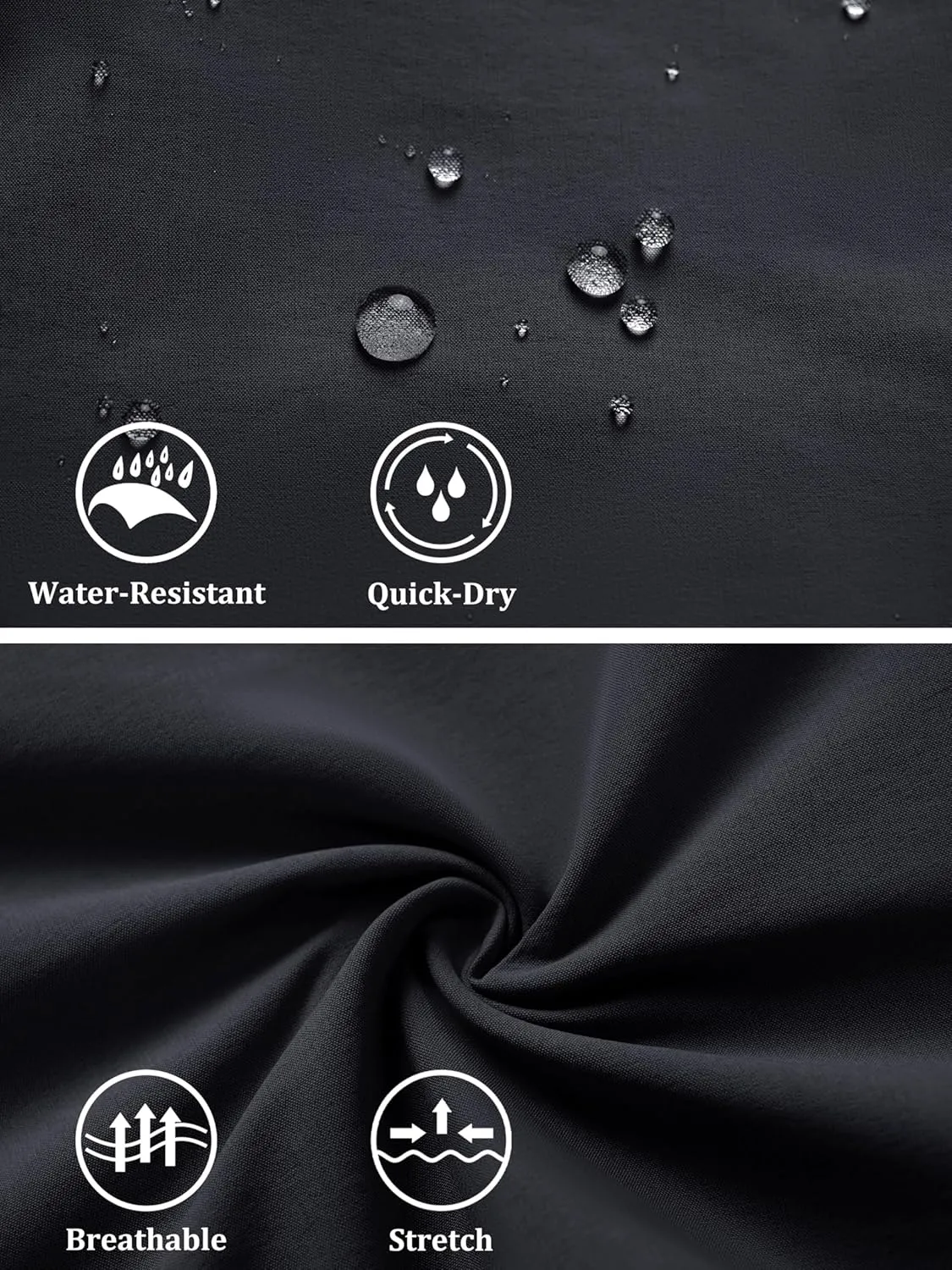 MAGCOMSEN Women's Hiking Cargo Pants Lightweight Quick Dry Water Resistant Jogger Zipper Pockets Outdoor Athletic Casual