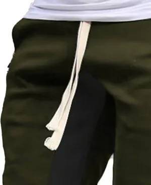 Maiyifu-GJ Mens Casual Drawstring Sweatpants with Zipper Pockets Athletic Workout Running Jogger Pants Elastic Waist Trousers