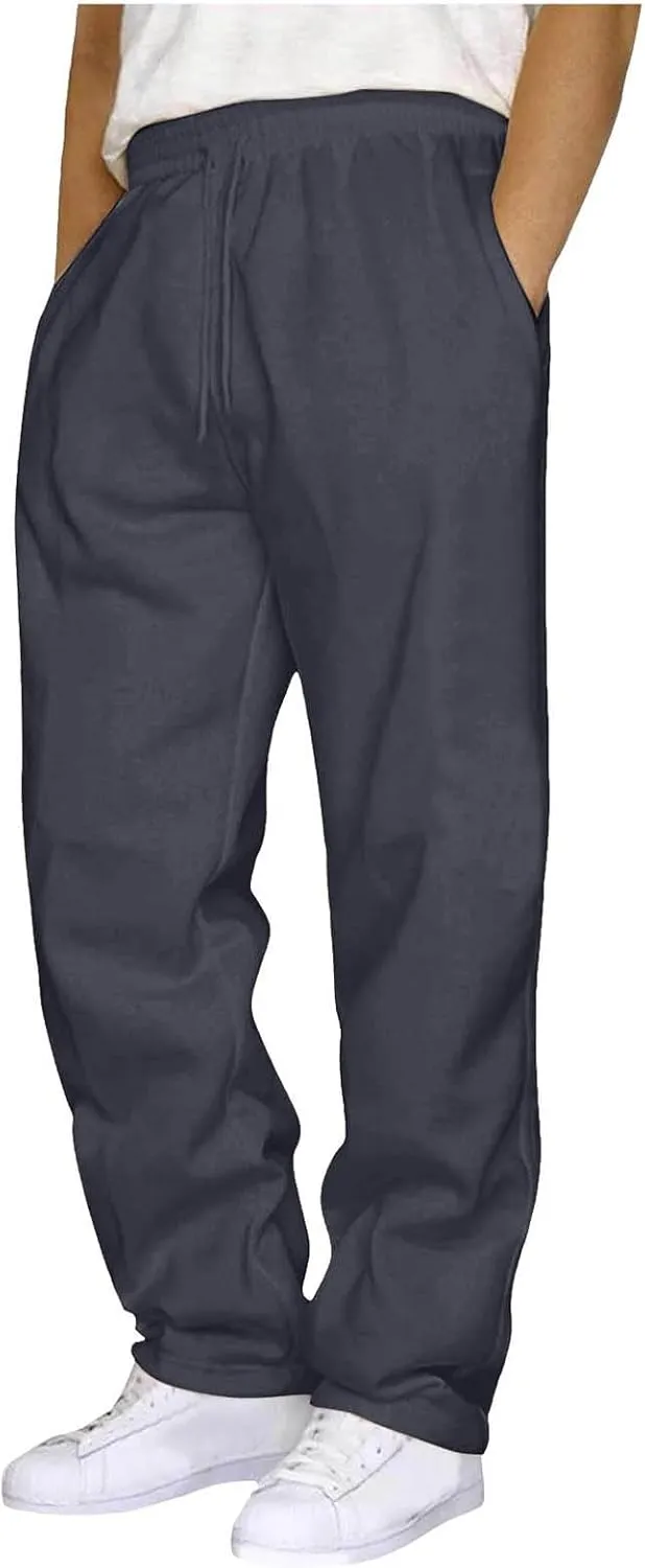Men Cargo Pants with Pockets Stretch Drawstring Elastic Waist Sweatpants Tall Regular Fit Pants Tall Joggers Trousers