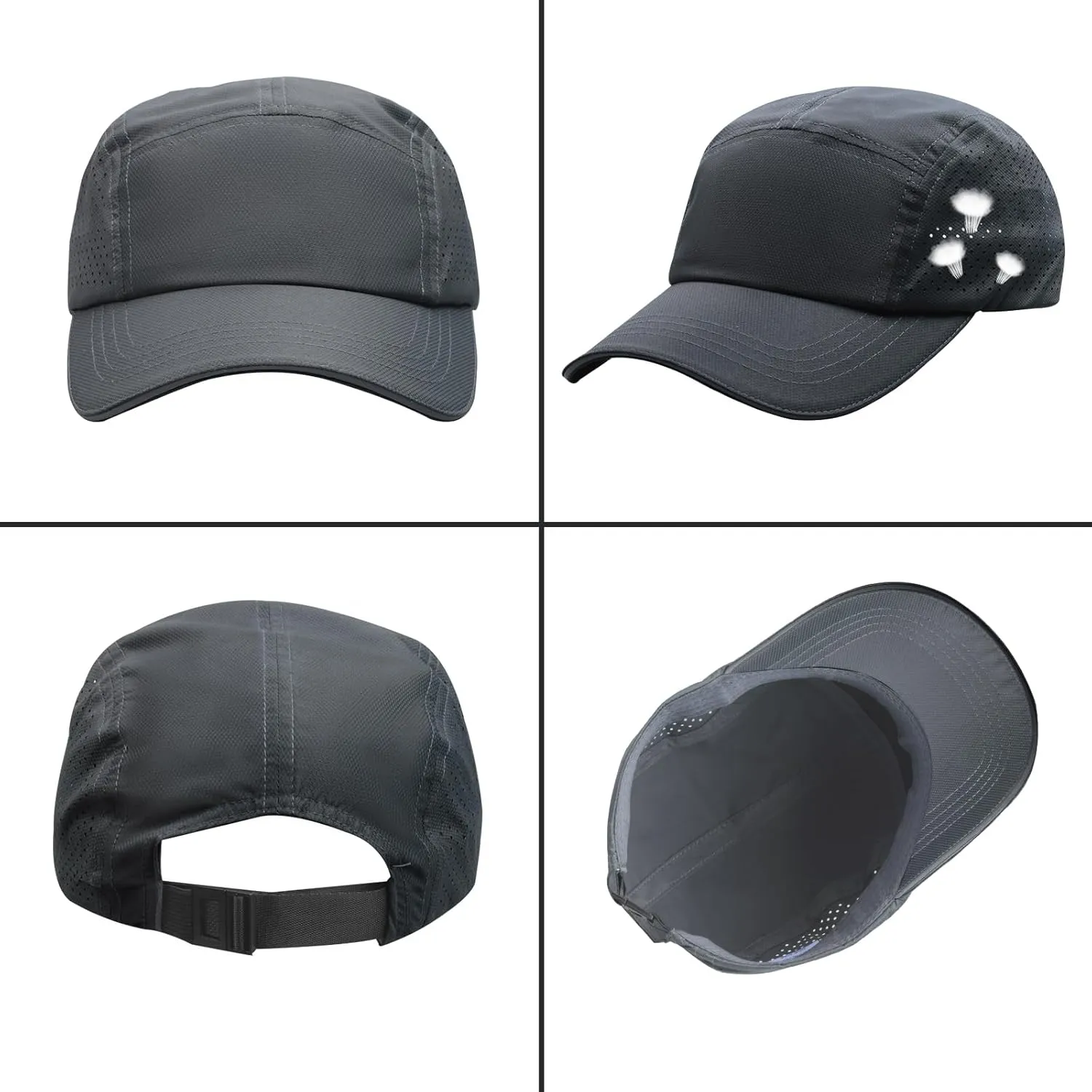 Men Women Quick Drying Baseball Cap Sun Protection Sport Hats Mesh Lightweight Breathable Outdoor Cap