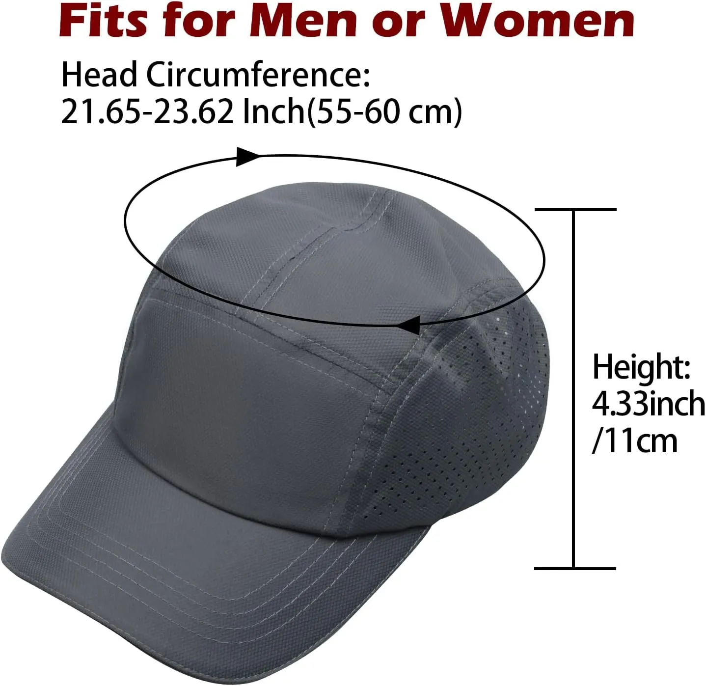 Men Women Quick Drying Baseball Cap Sun Protection Sport Hats Mesh Lightweight Breathable Outdoor Cap