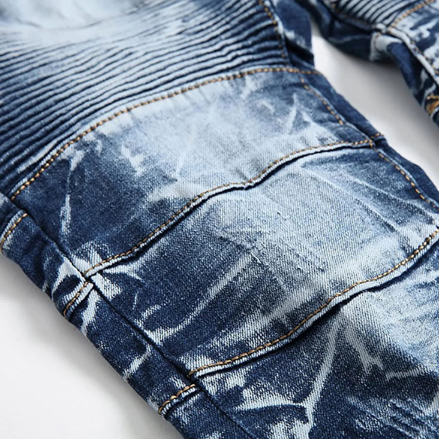 Men's Athletic-Fit Jean Casual Jeans Straight Leg Plus Size Fashion Pants Flat Front Hidden Comfort Waistband Pant