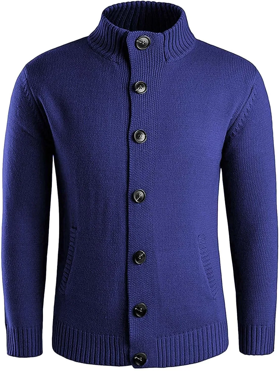 Mens Cardigan Sweater Casual Slim Fit V-Neck Knitted Sweaters Button up Long Sleeve Soft Touch Cardigan Sweater Shirts