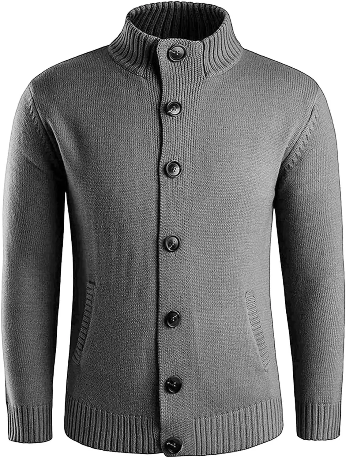 Mens Cardigan Sweater Casual Slim Fit V-Neck Knitted Sweaters Button up Long Sleeve Soft Touch Cardigan Sweater Shirts