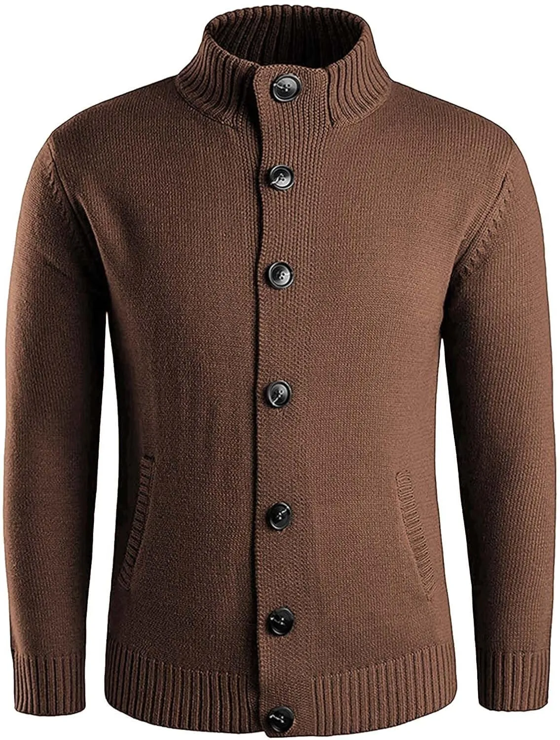 Mens Cardigan Sweater Casual Slim Fit V-Neck Knitted Sweaters Button up Long Sleeve Soft Touch Cardigan Sweater Shirts
