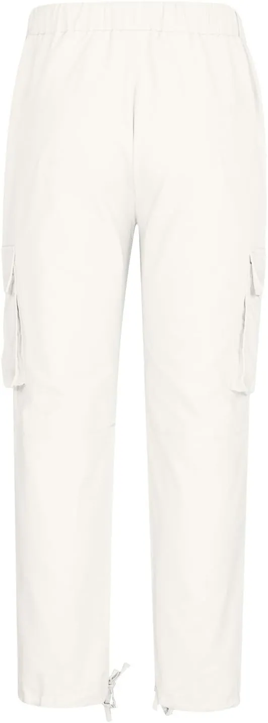 Mens Cargo Jogger Pants Stretch Sweatpants Slim Fit Tactical Drawstring Pants Casual Trousers with Pockets